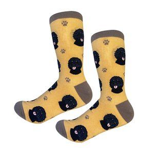 Fundraiser - Labradoodle  - Fun Unisex Socks - Crazy Pet Lover - Novelty Socks